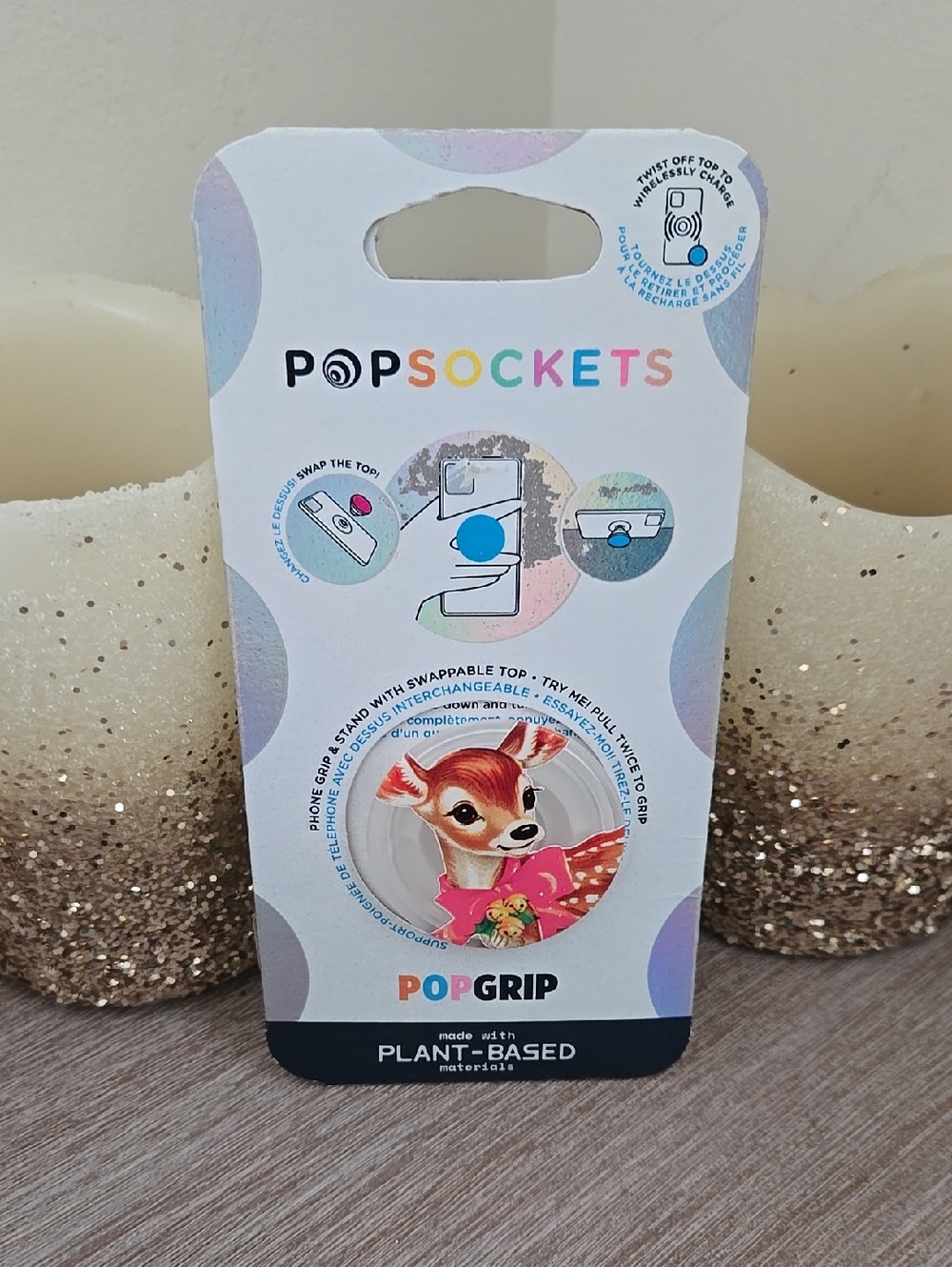 NEW PopSocket PopGrip Phone Grip Deer